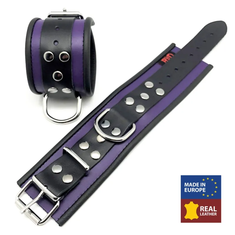 The Red Menotte en cuir Violet-Noir